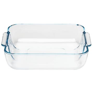 Vierkant glazen ovenschaal, 210x210mm, Verzenden