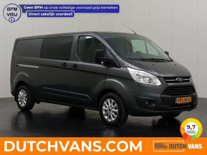 Ford Transit Custom 2.0TDCI Dubbele-cabine 2017 L2 H1 Diesel, Auto's, Bestelauto's, Te koop, Handgeschakeld, BTW verrekenbaar