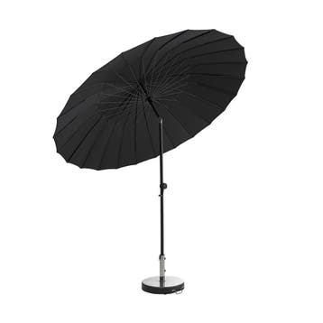 *WOONWINKEL* Brafab Shanghai Grote Parasol Antraciet Rond 27, Verzenden, Nieuw