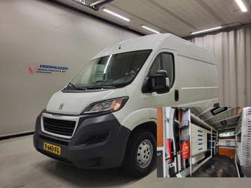 Peugeot Boxer L1H2 | Financial Lease voor 220 p/mnd, Gebruikt, Euro 6, Overige carrosserieën, Wit