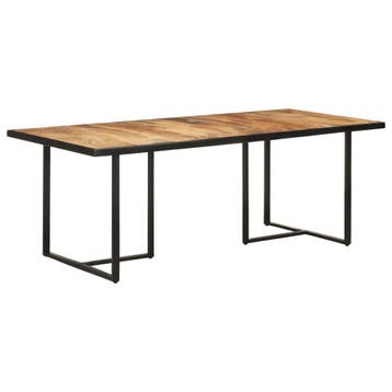 vidaXL Eettafel 200 cm ruw mangohout, Huis en Inrichting, Tafels | Eettafels, Verzenden, Nieuw