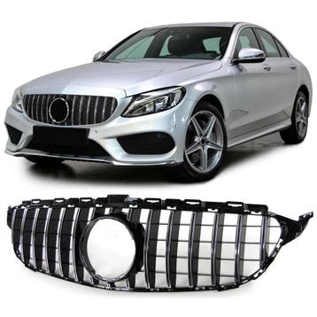 C-klasse Grille | Sportief | A-kwaliteit | Beste Prijs, Voor, Mercedes-Benz, Nieuw, Ophalen of Verzenden