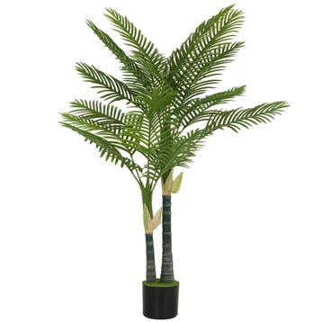 Kunstmatige Palm 150cm Kunstpalm Met 16 Palmbladeren Grote K, Huis en Inrichting, Woonaccessoires | Vazen, Verzenden, Nieuw