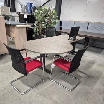 Zeer nette spreektafel / bureau NIEUW BLAD - 234x80/115, Ophalen of Verzenden, Nieuw
