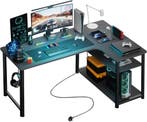 Gaming bureau - Gaming desk - Hoekbureau - 120x80 cm - Zwart, Huis en Inrichting, Bureaus, Verzenden, Zo goed als nieuw