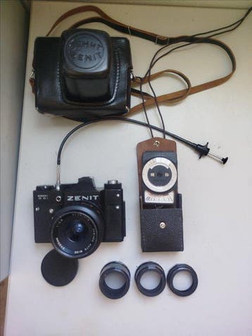 Zenit TTL + Cosinon Auto Wide 2,8/35mm + Leningrad-8 Meter |, Nieuw