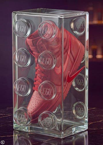 Kleury.art - [XL MATTE PAPER] LEGO Bottle Concept: Red, Nieuw