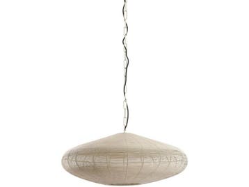 Light & Living Bahoto - Hanglamp - Ø60 x H23 cm - Mat Crème, Huis en Inrichting, Verzenden, Nieuw