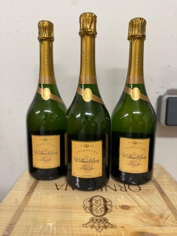 2014 Deutz, Cuvee William Deutz - Champagne Brut - 3 Flessen, Nieuw