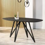 Eettafel Mira Zwart Klein - eettafel, Huis en Inrichting, Tafels | Eettafels, Nieuw, Overige vormen, Overige materialen