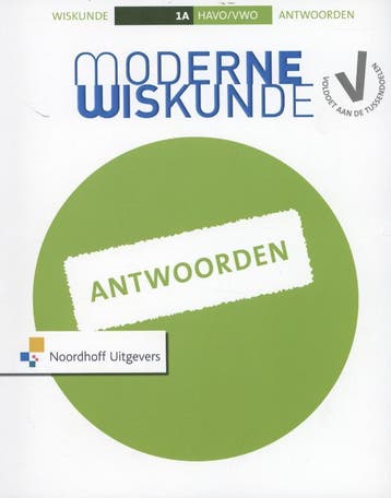 Moderne wiskunde  10 havovwo 1a  deel antwoord 9789001813536, Boeken, Verzenden, Zo goed als nieuw
