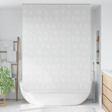 vidaXL Rolgordijn voor douche zeester 160x240 cm, Verzenden, Nieuw, Grijs