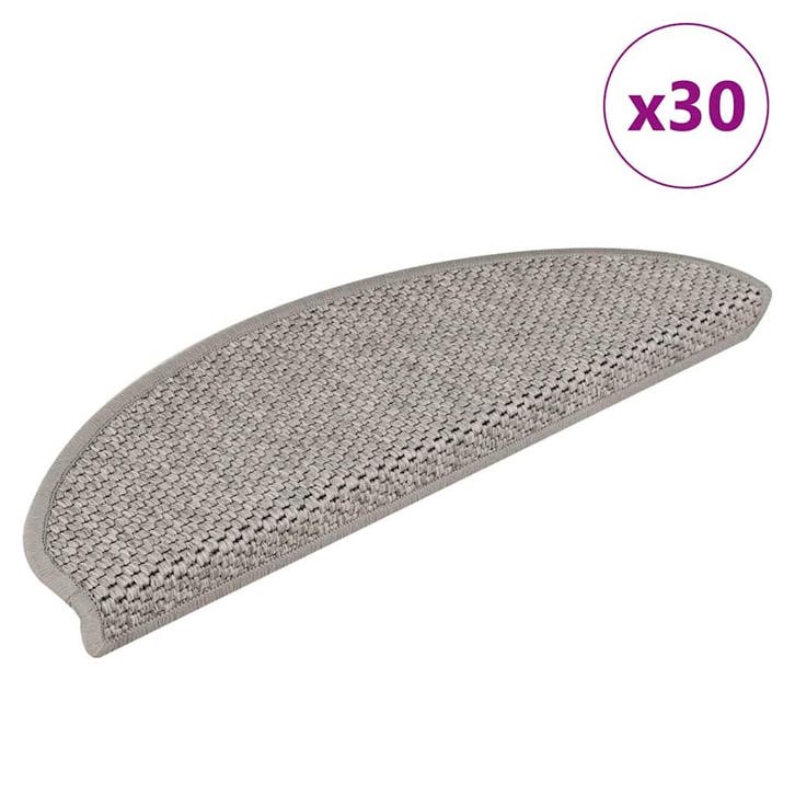 vidaXL Trapmatten zelfklevend Sisal-Look 30 st 65x21x4cm, Doe-het-zelf en Verbouw, Ladders en Trappen, Nieuw, Verzenden