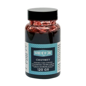 BrandNewCake Chutney Aardbei-Tijm-Citroen 120g, Verzenden, Nieuw