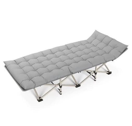 Opklapbaar campingbed met matras lichtgewicht bed sets, Tuin en Terras, Ligbedden, Nieuw, Verzenden