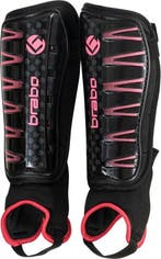 Brabo Shinguard F4 w/anklesock Black/Pink Scheenbeschermer, Verzenden, Nieuw