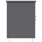 vidaXL Rolgordijn Antracietkleurig 200 x 250 cm Stof en, Verzenden, Nieuw