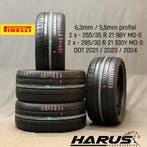 255/35/21 285/30/21 Pirelli zomerbanden 6,3/5,5mm profiel 4X, Auto-onderdelen, Banden en Velgen, Gebruikt, 285 mm, Band(en), Personenwagen
