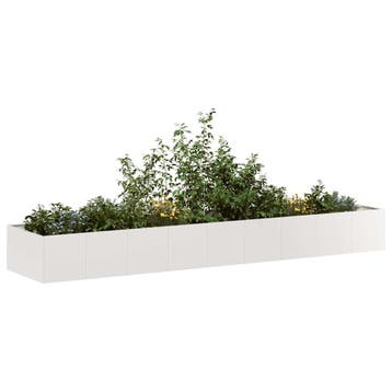 vidaXL Plantenbak 360x80x40 cm roestvrij staal, Verzenden, Nieuw, Metaal, 60 tot 100 cm