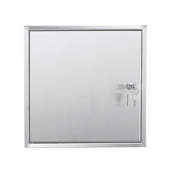Basic brievenbusdeurtje 27x27 cm inbouw - RVS, Verzenden, Nieuw