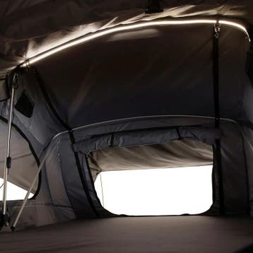 Daktent Lago - 2-personen - Incl. Matras - Zwart / Grijs - 1, Verzenden, Nieuw