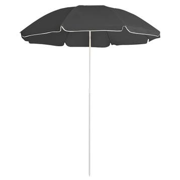 vidaXL Parasol met stalen paal 180 cm antracietkleurig, Verzenden, Nieuw, 1 tot 2 meter