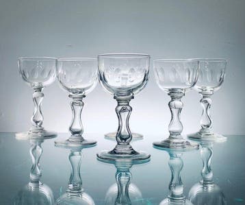 Val Saint Lambert - René Delvenne - Drinkset (6) -