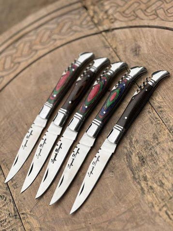 Keukenmes - Kitchen knife set - Laguiole Bougna met