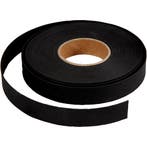 Vlechtstroken, B: 15 mm, dikte 0,55 mm, zwart, 9.50 m/ 1 rol, Nieuw