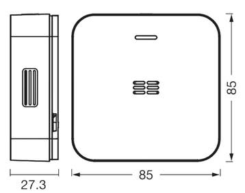 2dekans | Ledvance Smart+ Wifi koolmonoxidemelder - wit -, Ophalen of Verzenden, Zo goed als nieuw