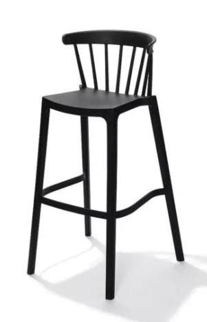 Windson Barkruk | Kunststof | 56x55x103cm | Zwart, Verzenden, Nieuw in verpakking