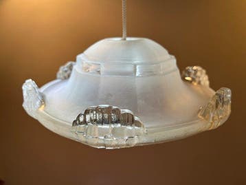 Jean Gauthier - Lamp (2) - Glas - Modèle Glaçon 1930 (Spares