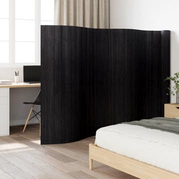 vidaXL Kamerscherm breedte 800 cm hoogte 165 cm bamboe zwart, Verzenden, Nieuw