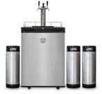 Keg King - Kegerator met 3 taps + 3X 19 Liter Keg, Ophalen of Verzenden, Nieuw, Overige typen