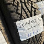 2 x Continental 205-80-16 Zomerbanden 8mm, Gebruikt, 16 inch, Band(en), Personenwagen