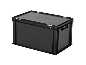 Stapelbak met deksel - 600 x 400 x H 335 mm (versterkte, Ophalen of Verzenden, Nieuw