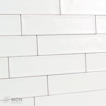 Handvorm tegels 7,5x30 cm mat wit, Verzenden, Nieuw