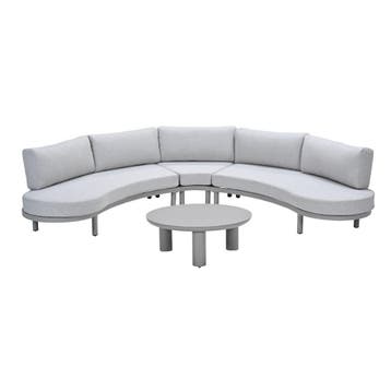 Garden Impressions Mallorca loungeset 4-delig - taupe, Verzenden, Nieuw