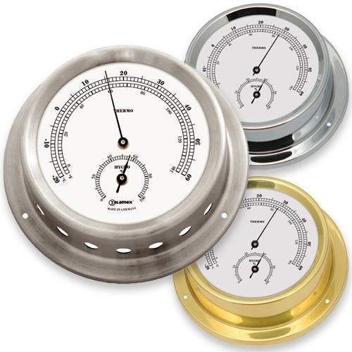 Talamex Temperatuur / Hygrometer Serie 125-RVS, Watersport en Boten, Accessoires en Onderhoud, Nieuw, Ophalen of Verzenden