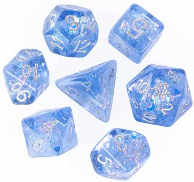 Dobbelstenen Set - Blueberry Candy (7-delig) | HOT Games -, Hobby en Vrije tijd, Gezelschapsspellen | Bordspellen, Nieuw, Verzenden