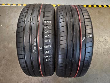 255/45/20 101T HANKOOK S1EVO3 EV AO D24/23 6,6MM PROFIEL, Auto-onderdelen, Banden en Velgen, Ophalen, Gebruikt, 255 mm, Band(en)