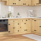 vidaXL Kast SKI HoningBruin 40 x 46 x 81,5 cm Massief, Verzenden, Nieuw, Bruin