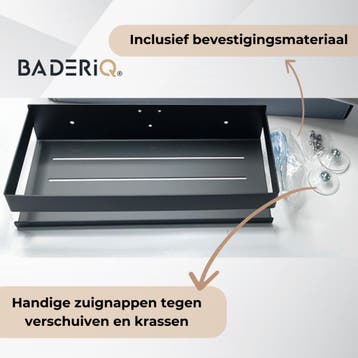 Nieuw Doucherek Zwart Doucherekje Rvs, Ophalen of Verzenden, Nieuw, Rvs