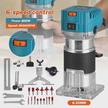 800W Houtbewerking Randfrezer - Multifunctionele Kleine Free, Verzenden, Nieuw