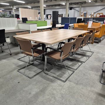 Casala Feniks vergaderstoel sledestoel - bruine stof (alleen, Ophalen of Verzenden, Nieuw