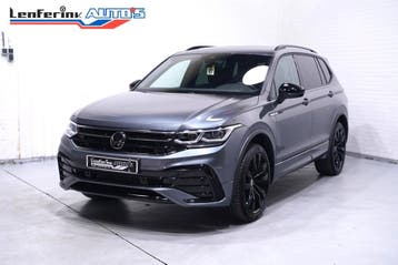 VW Tiguan 1.5 TSI R-Line DSG All Space 7-zits NAP 1e Eig., Gebruikt, Leder en Stof, Origineel Nederlands, Multifunctioneel stuurwiel