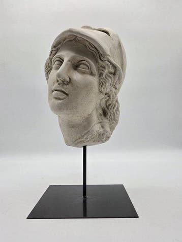 sculptuur, Testa di Atena - 38 cm - marmerpoeder