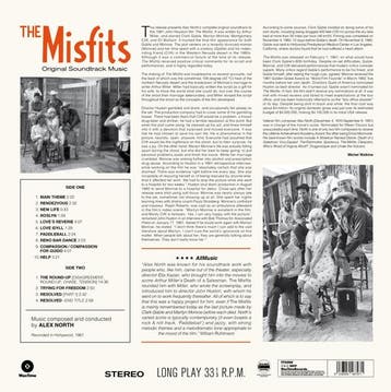 lp nieuw - alex north - MISFITS (nieuw), Verzenden, Zo goed als nieuw, Overige formaten