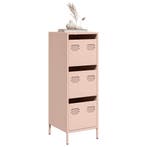 vidaXL buffetkast 39x35x103,5 cm staal zwart, Huis en Inrichting, Kasten | Buffetkasten, Verzenden, Nieuw, Metaal