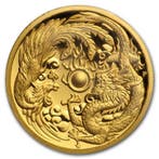 Gouden Dragon and Phoenix 1 oz 2018 (5.000 oplage), Verzenden, Losse munt, Goud